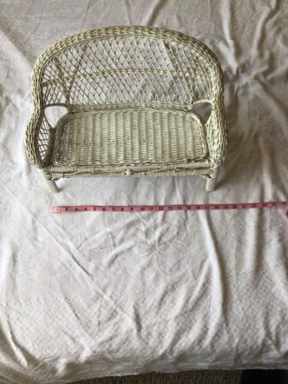Vintage Wicker bench